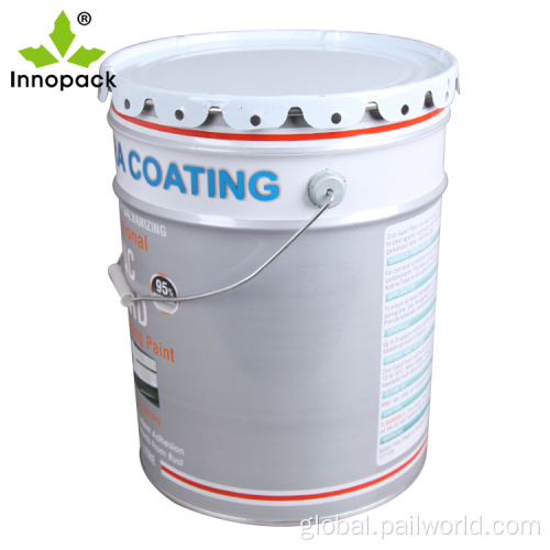 Metal Pail With Lid 5 gallon metal buckets empty stainless steel drum Supplier